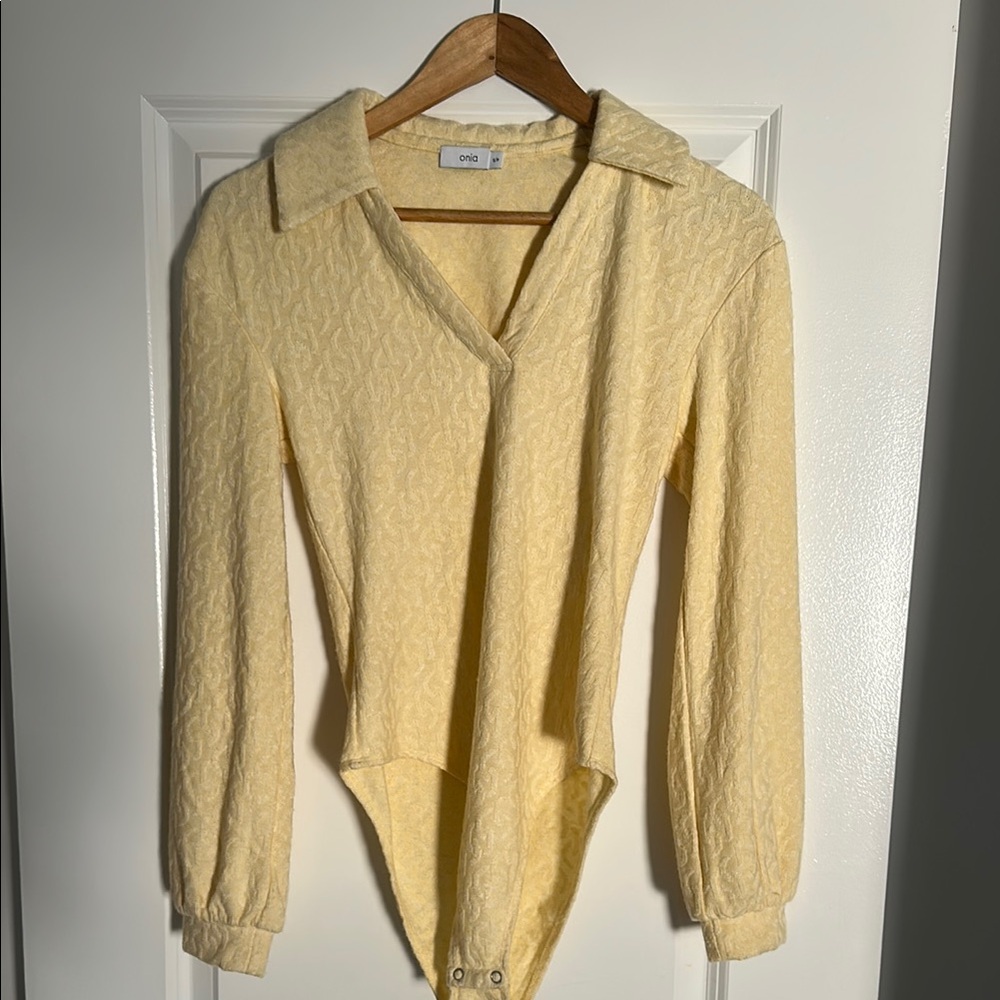 Onia Yellow Straight Leg Jeans Classic Fit